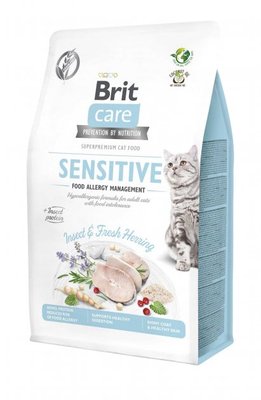 Brit Care Cat GF Insect корм для кошек с пищевой непереносимостью 400г (насекомые и рыба)